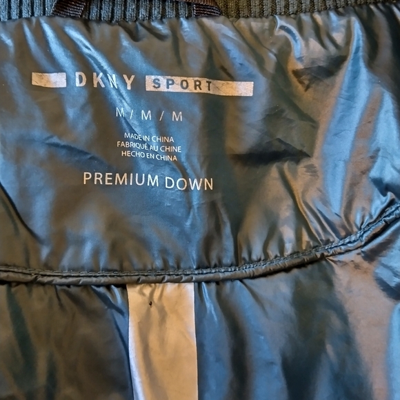 DKNY SPORTS Women's Jacket Dark Green Size M - Picture 3 of 13